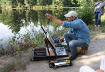 Marc Grandbois, painting en plein air