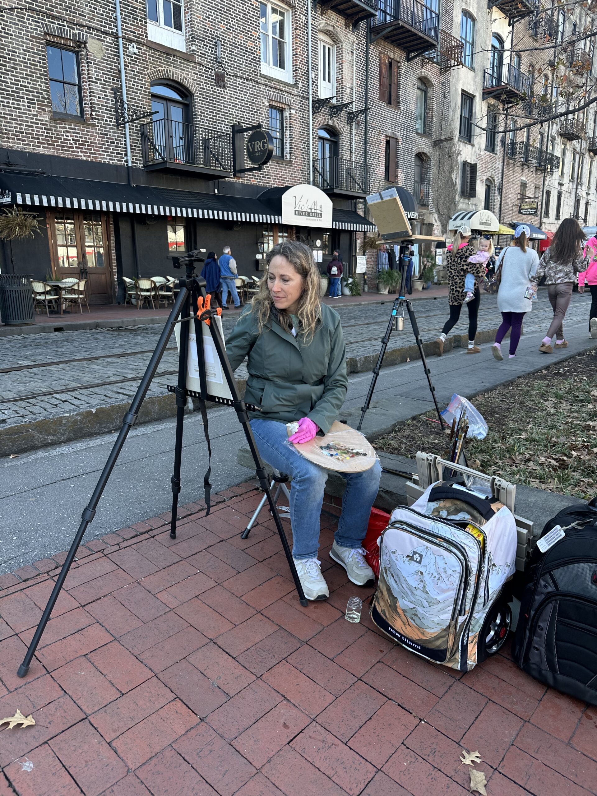 We had a variety of locations to paint during Winter Art Escape