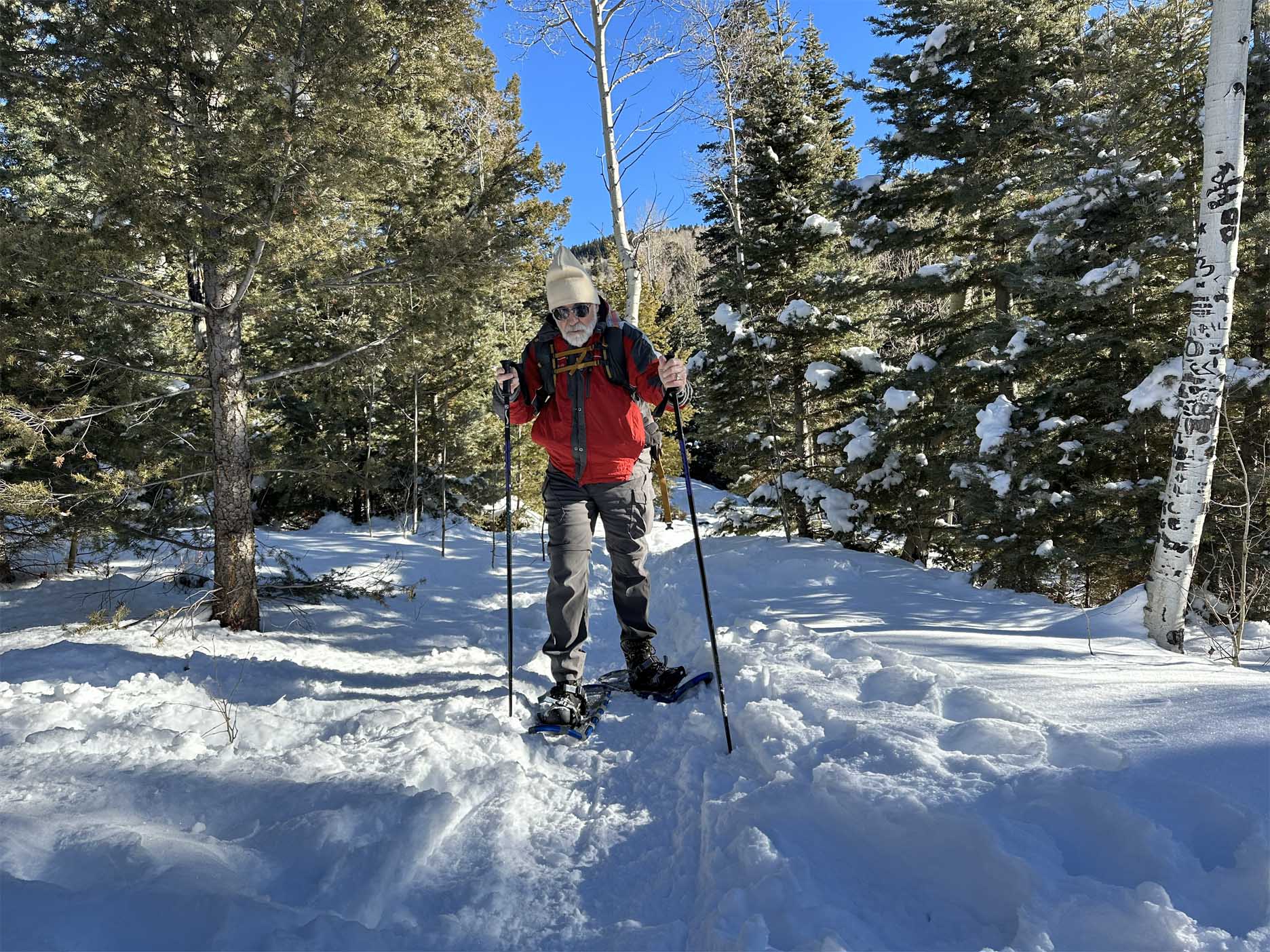 Snowshoeing at Morphy Lake