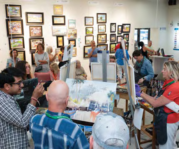 The Battle of the Brushes at the Lighthouse ArtCenter’s Annual Plein Air Festival pits artists against the clock — and each other — in a lively painting showdown.