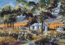 LPAPA Announces 22nd Annual Show Winners 1st Place: Mike Ishikawa – “Spring Has Sprung” (12” x 18” Pastel)