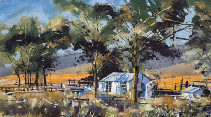 LPAPA Announces 22nd Annual Show Winners 1st Place: Mike Ishikawa – “Spring Has Sprung” (12” x 18” Pastel)