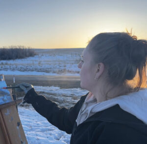 Plein air painter Christine Code
