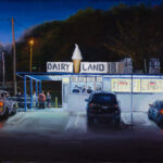 PleinAir Salon art competition - painting of a dairy bar
