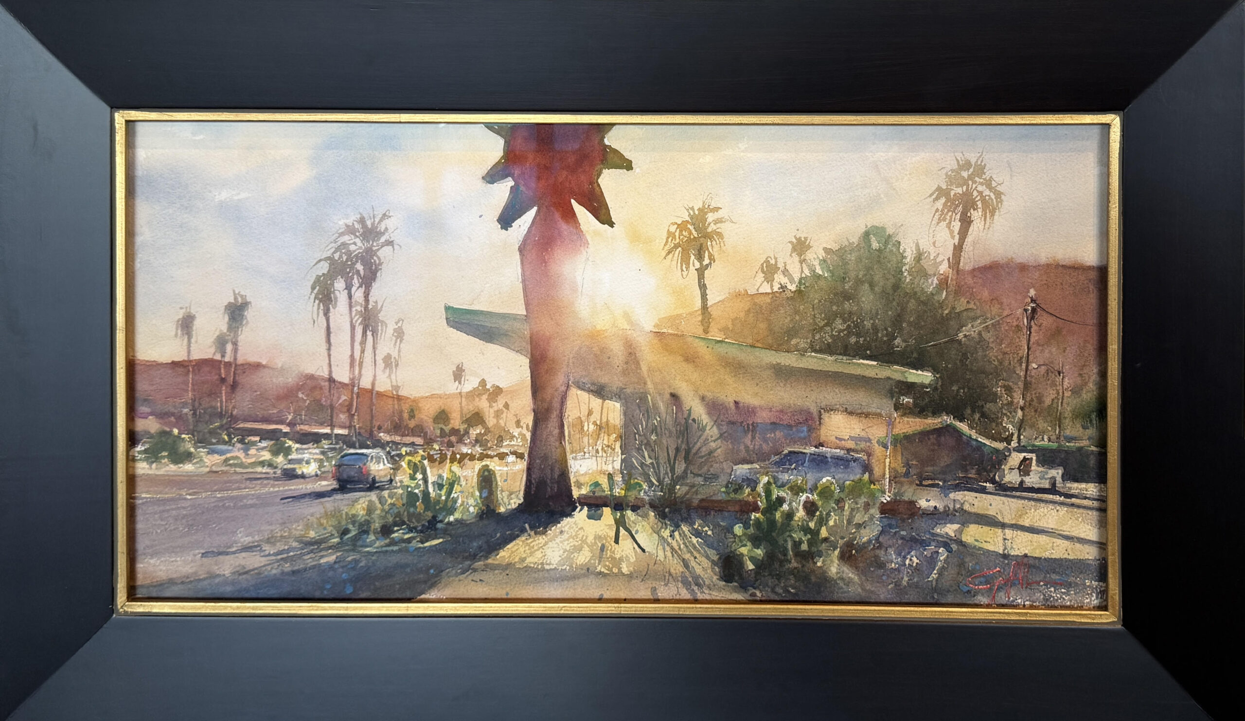 Winning Painting: Geoffrey Allen's watercolor, "Lesson Number One"