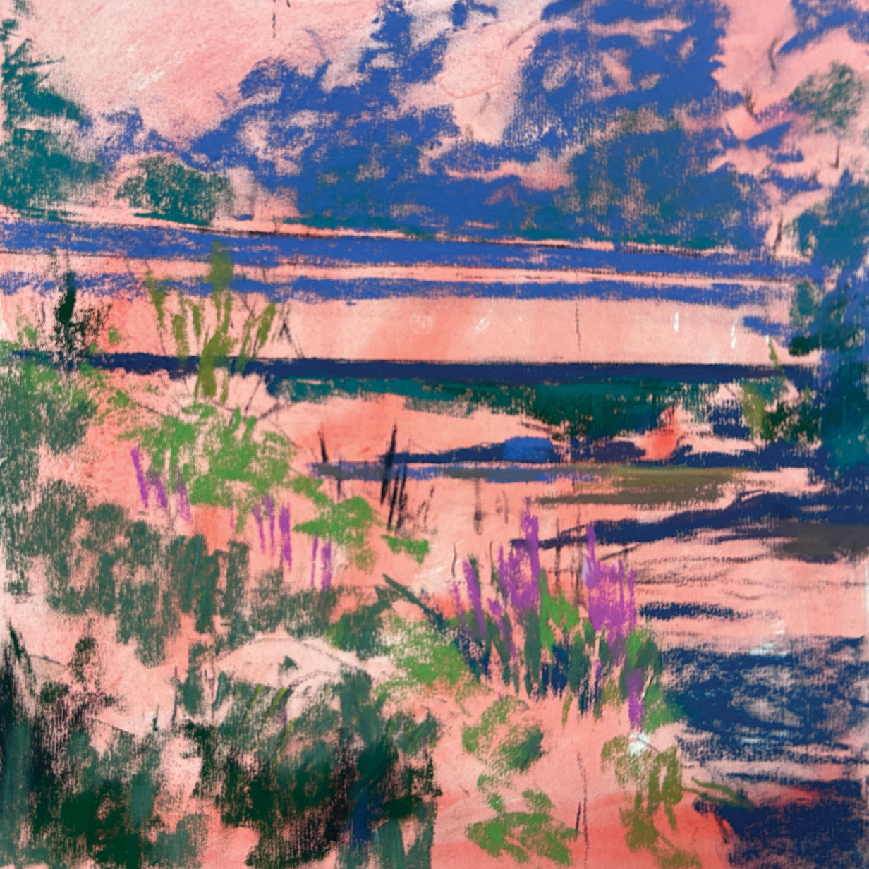 pastel plein air landscape painting how-to