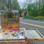 Plein air painting setup
