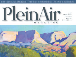 What’s Inside PleinAir Magazine (April/May 2026) The cover of our April/May 2026 issue of PleinAir Magazine; art by Anton Nowels