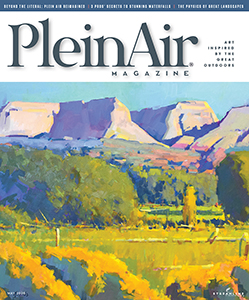 The cover of our April/May 2026 issue of PleinAir Magazine; art by Anton Nowels