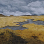 She Has the Courage to Paint Remote Landscapes Freya Grand, "Plateau," 2023, oil, 36 x 60 in.; Photo: Greg Staley