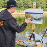 Showing Up Beth Bathe, featured in the PleinAir Magazine column “Postcards From the Road” (April/May 2026 issue)