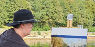 Beth Bathe, featured in the PleinAir Magazine column “Postcards From the Road” (April/May 2026 issue)