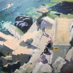 Steve Browning, "Vico Baths, Dublin," 2019, acrylic, 10 x 14 in., Private collection, Plein air
