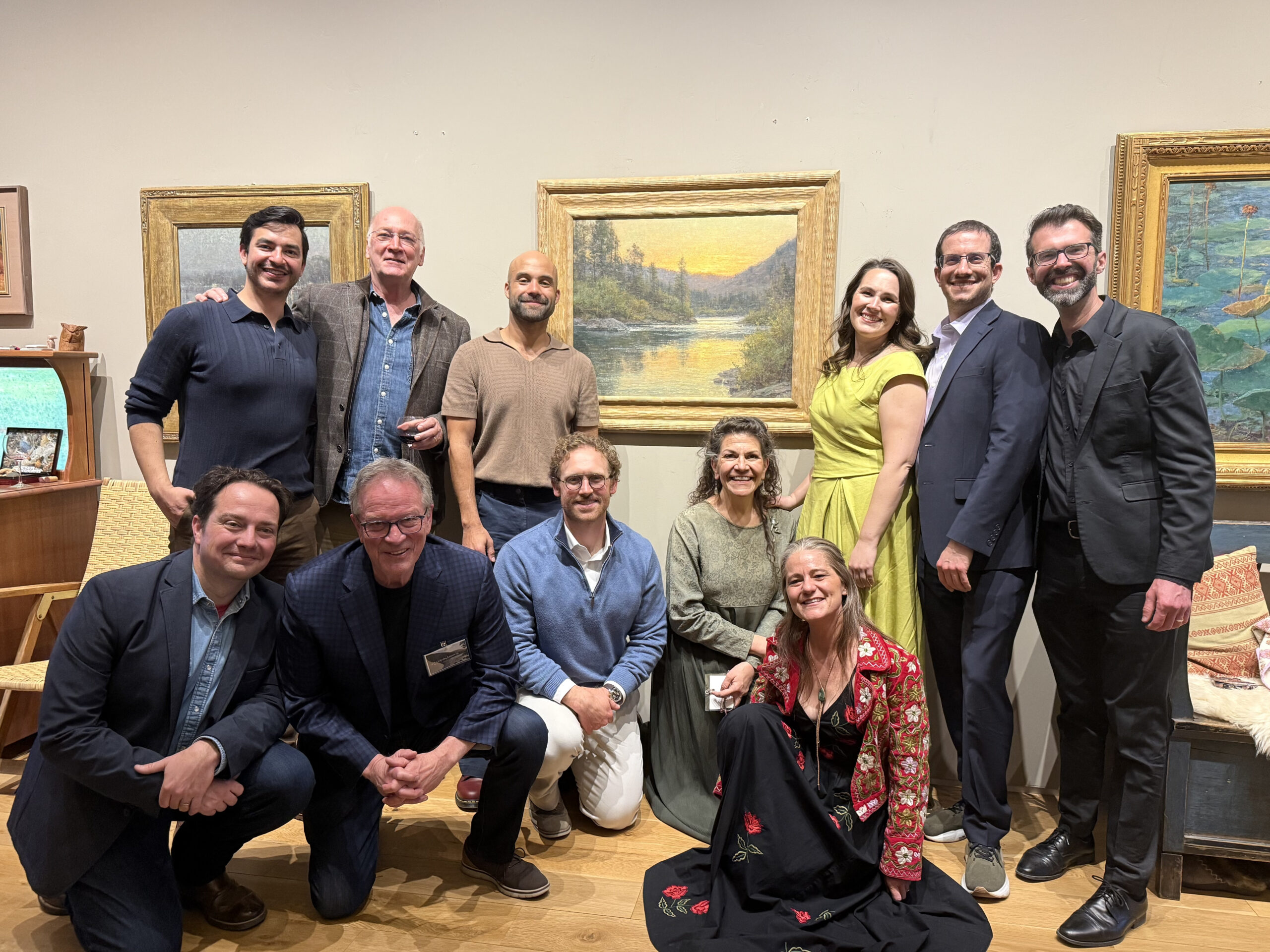 Clyde Aspevig with the Opera Montana team