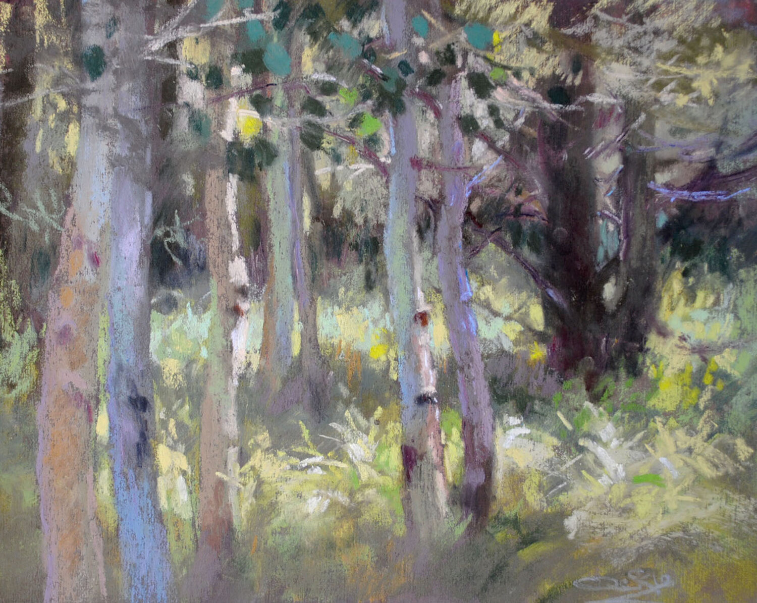 Best Plein Air Pastel: Christine Debrosky, “Summer Shimmy,” 9 x 12 in.