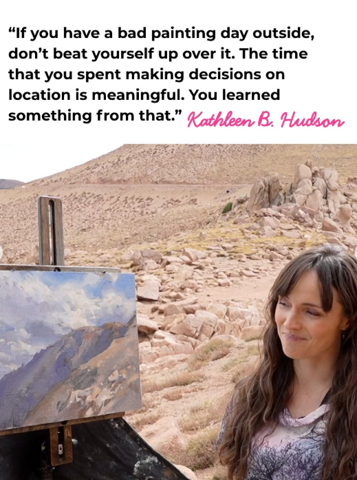 Plein Air Live - Kathleen Hudson advice for artists