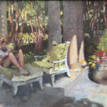 Plein Air Painting an Imagined Figure? Stewart White, "A Moment to Pause," 2025, oil, 12 x 16 in., private collection, plein air