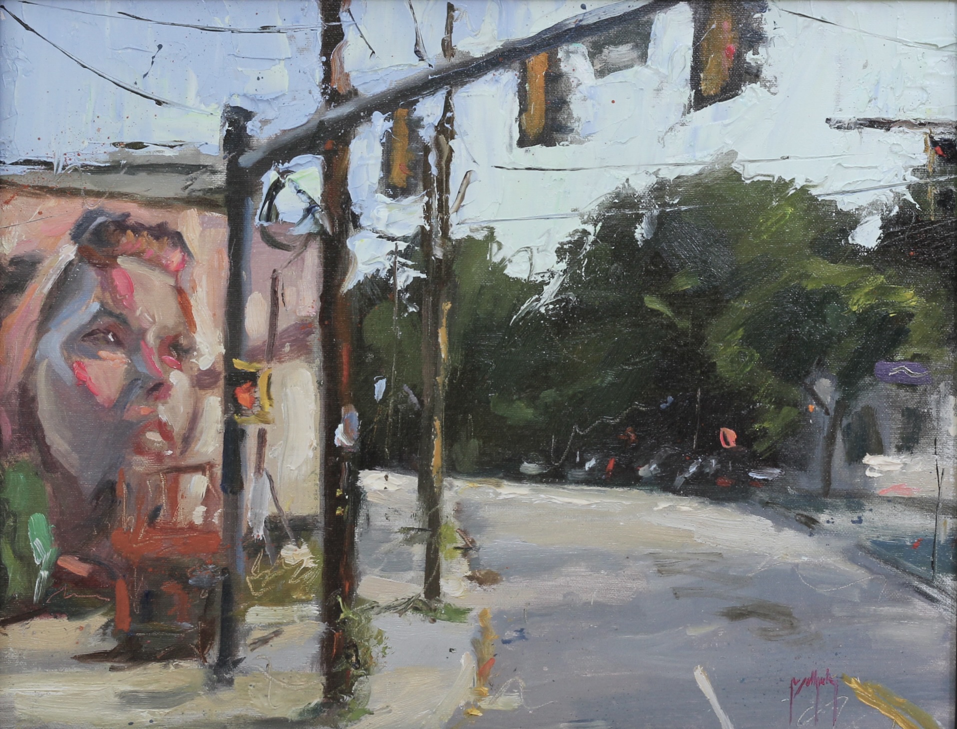 Best on Ponce de Leon - "Pretty in Pink" by Jason Bailey (oil on linen panel, 11x14 in.)
