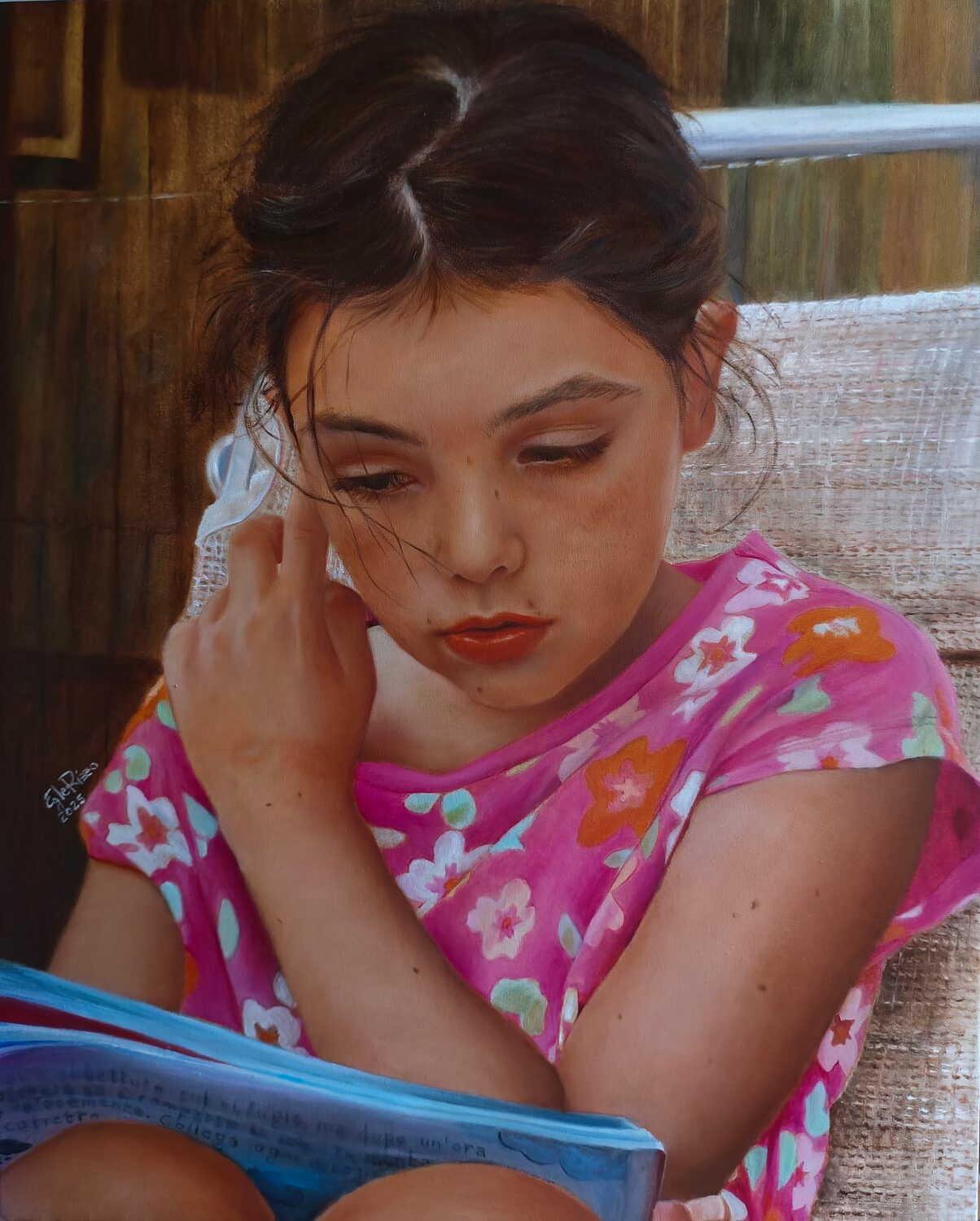 The Salon Art Prize - Second Place Overall: Egle Rizzo (Italy), “Clara,” oil, 19.7 x 15.7 in.