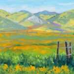 Artists Celebrate 25 Years of Carrizo Plain National Monument Carrizo Plain National Monument painting - Laurel Sherrie, "Carrizo Muse," oil, 6 x 8 in.