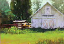 "Spring on the Farm," 2020, pastel, 8 x 10 in., Available from the artist, Plein air