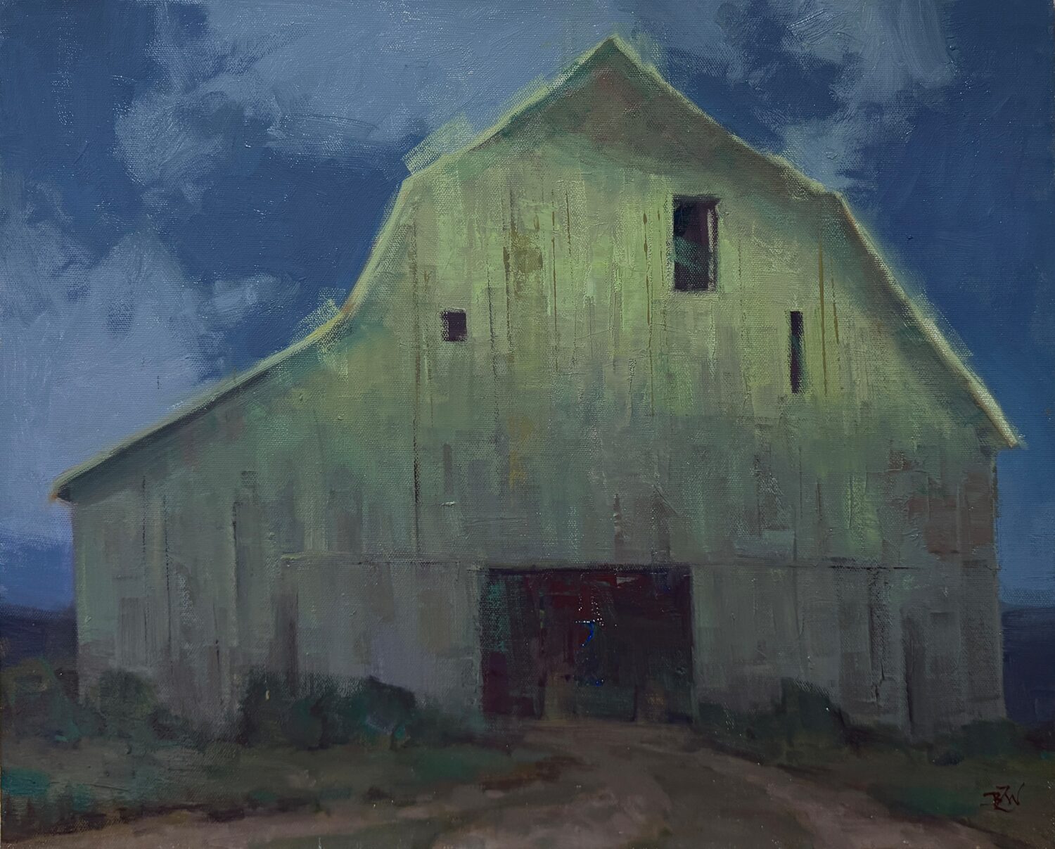 The Salon Art Prize - Third Place Overall: Ben Walter, “Big Horn Night,” oil, 16 x 20 in.
