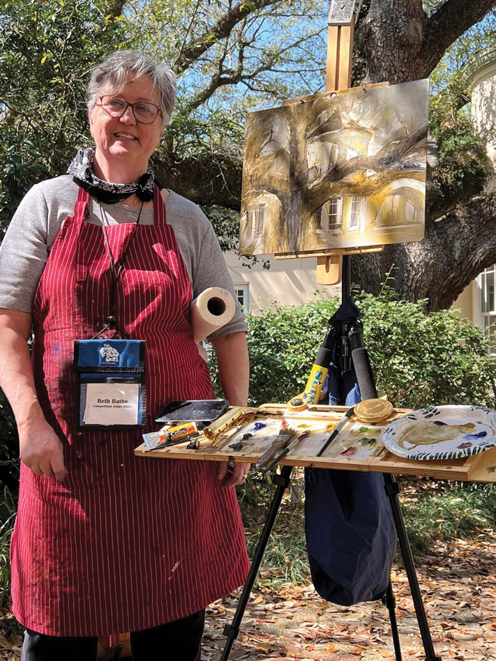 Plein air painter Beth Bathe