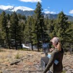 Jacqui Gould painting en plein air - Pikes Peak Plein Air Painters
