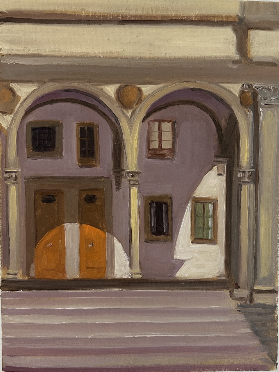 Mark McDowell, "Arches," oil, 9 x 12 in.