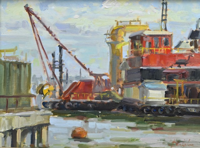 Outdoor Painters Society - "At Work" by Olga Bankston