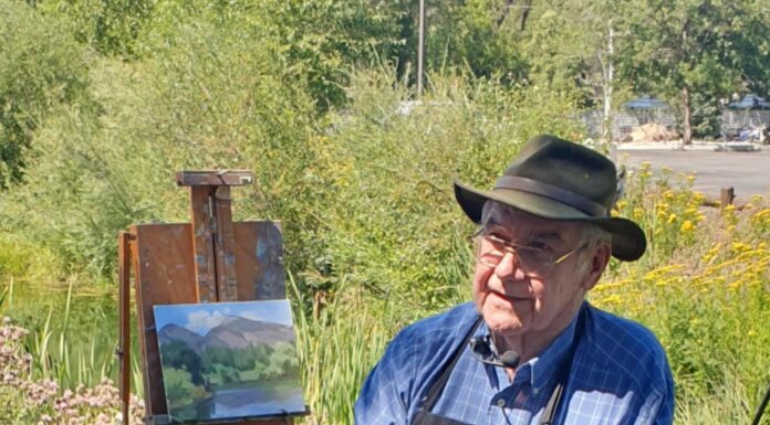 Ned Mueller Receives PleinAir Magazine Lifetime Achievement Award Ned Mueller teaching en plein air