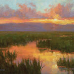 Sunset Storyteller: How to Paint Skies How to paint skies - Ellen Howard, "Restful Light" oil painting