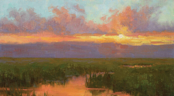 Sunset Storyteller: How to Paint Skies How to paint skies - Ellen Howard, "Restful Light" oil painting