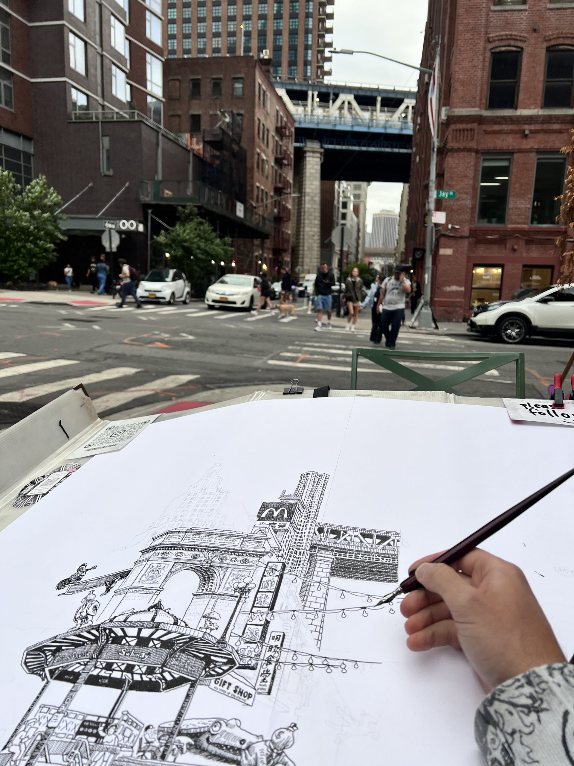 New York City drawing by Heiner Radau - Manhattan