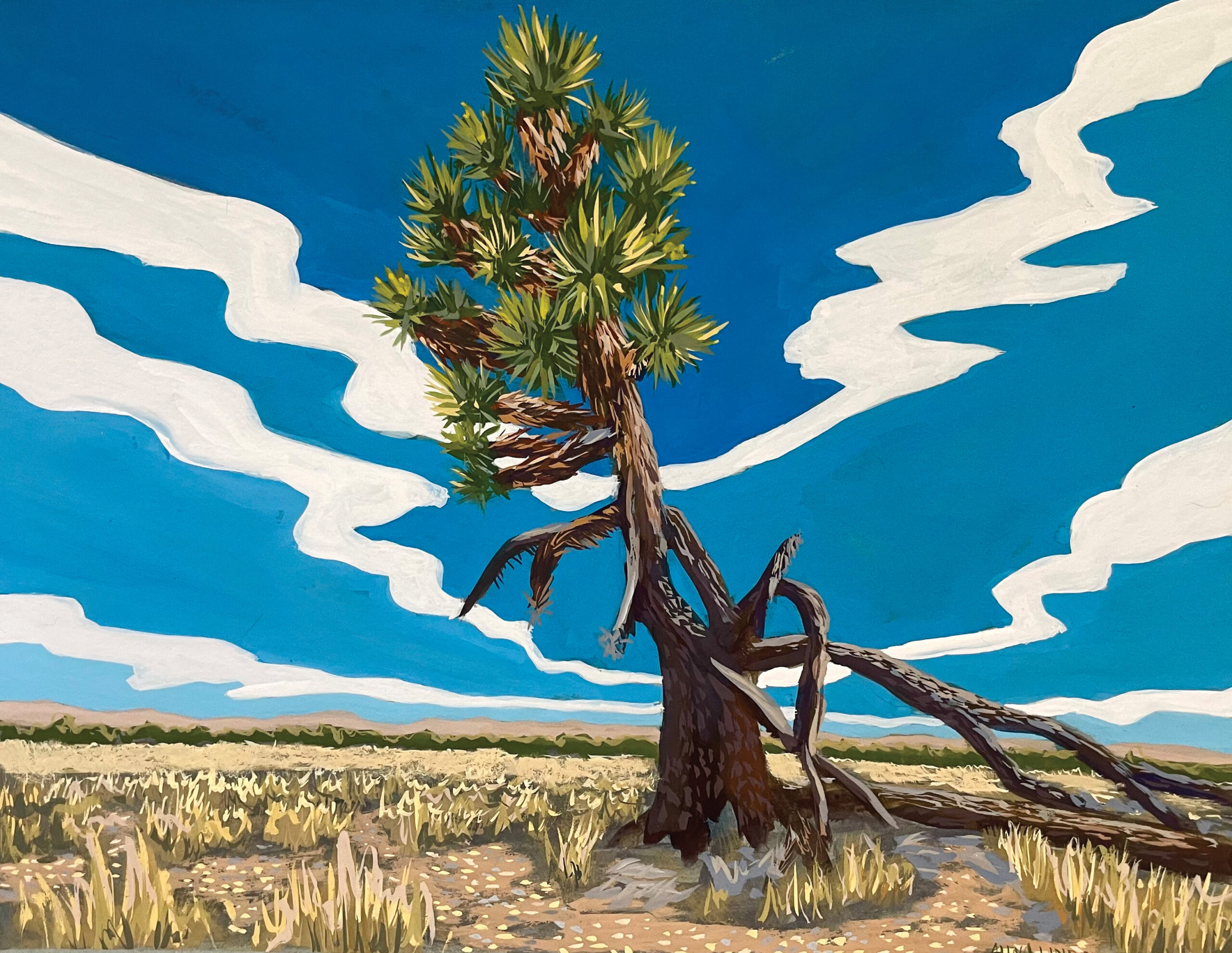 Alina Lindquist, "I’m Still Standing, Wee Thump," 2024, gouache, 11 x 14 in., Private collection