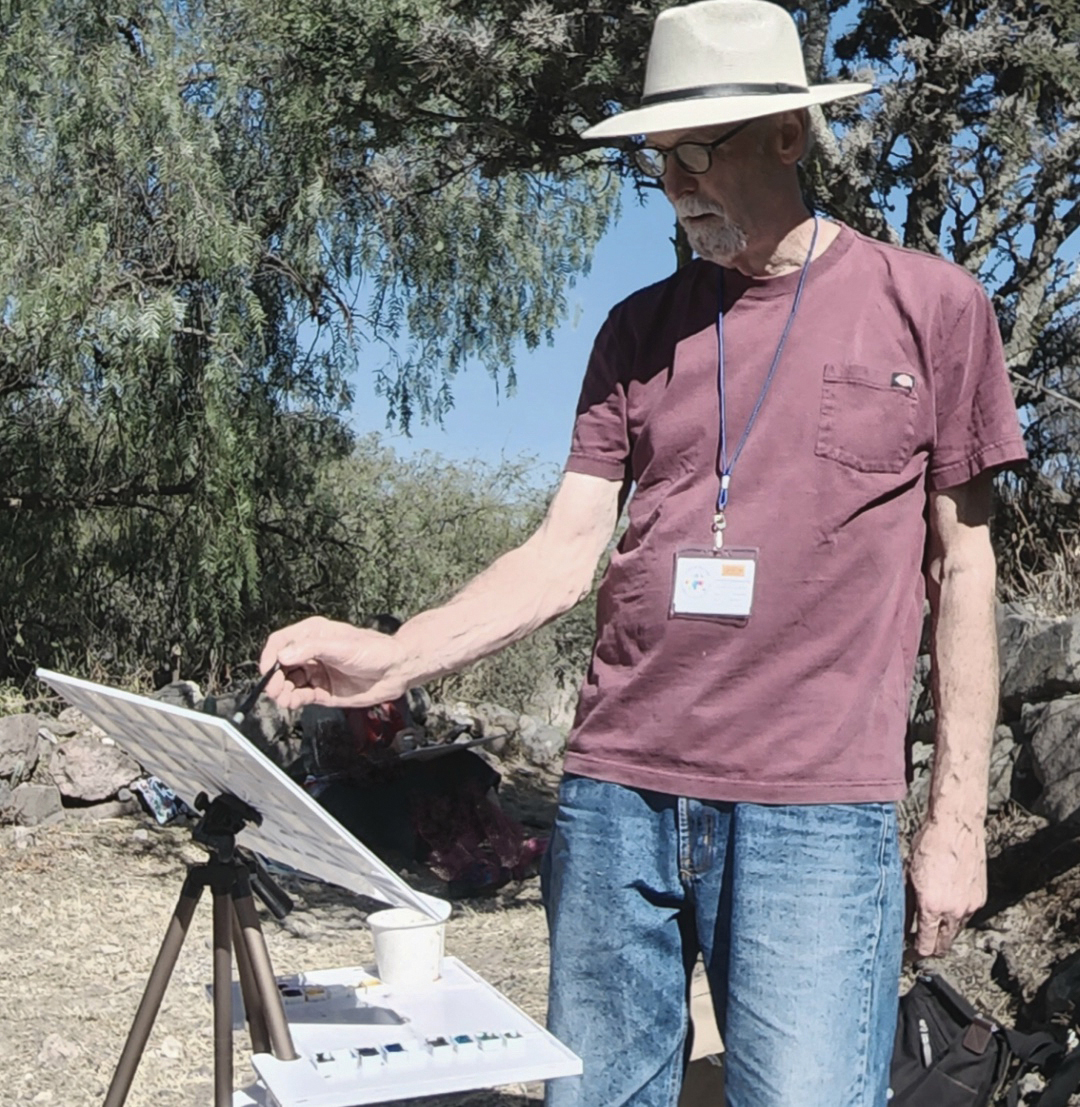 Plein air artist James Faecke