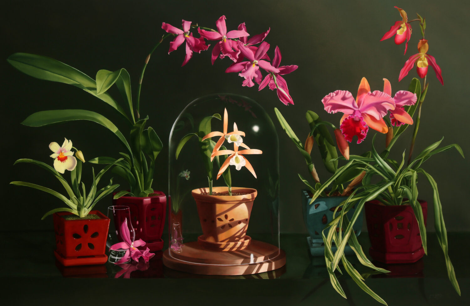 The Salon Art Prize - First Place Overall: Jane Jones, “Mysteries at Risk,” oil, 47 x 72 in.