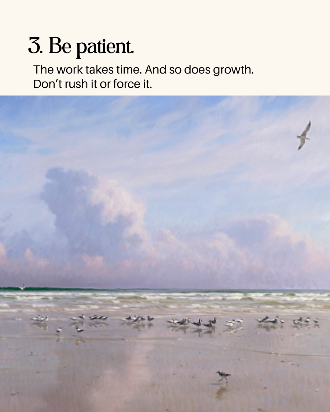 Art advice: Be patient.