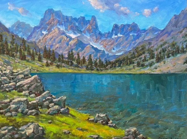 Alex Dzigurski, "Lake Ediza, Sierras," oil, 24 x 30 in., private collection