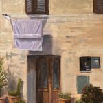 Mark McDowell, “Laundry Day,” oil, 12 x 9 in.