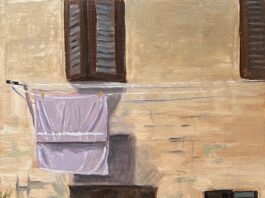 Mark McDowell, “Laundry Day,” oil, 12 x 9 in.