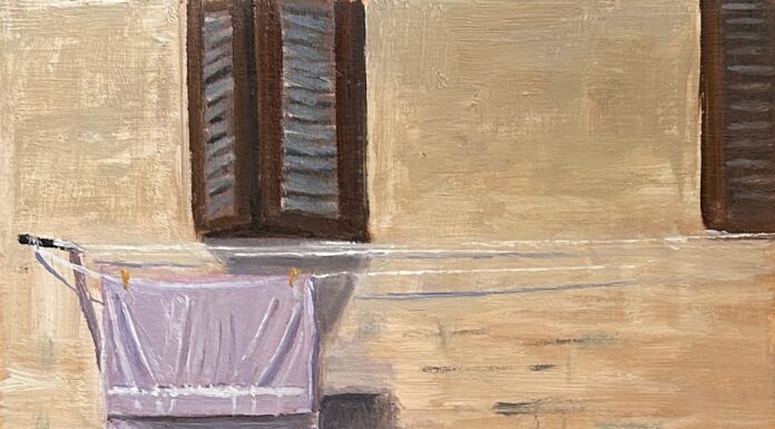 A Classic Mistake Almost Ruined My Tuscan Painting Mark McDowell, “Laundry Day,” oil, 12 x 9 in.