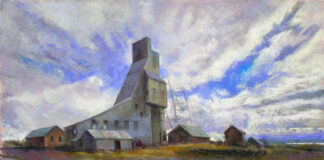 Nancie King Mertz, "Crossing for Copper," 20 x 36 inches, pastel, available through ArtDeTriumph Gallery