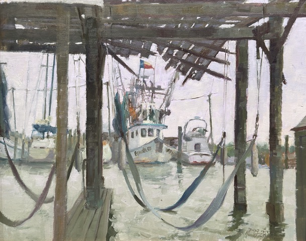 Outdoor Painters Society - "Old Marina" by Jing Zhao