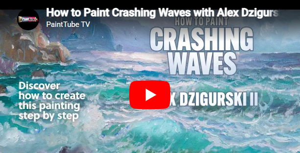 How to paint crashing waves