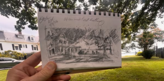 "Easton begins with a thumbnail," says Russell Jewell. (@russell.jewell.art) - Plein Air Easton