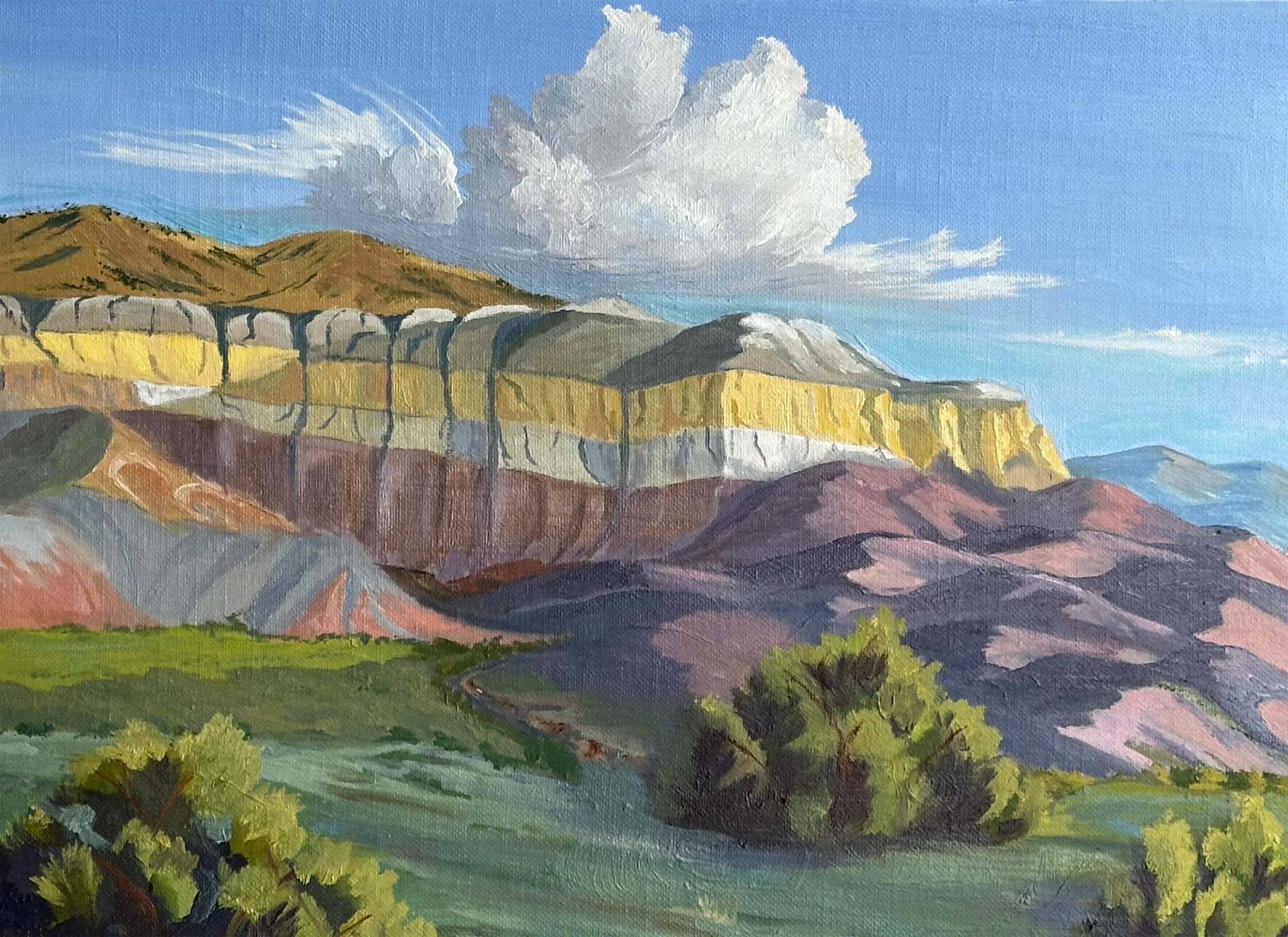 "Ghost Ranch Shadows," by Jack McGowan (plein air) Plein air landscape painting tips