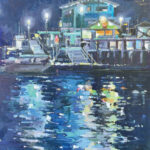 Michele Usibelli, "Avalon Reflections," 2025, oil, 20 x 16 in., Available from artist, Plein air