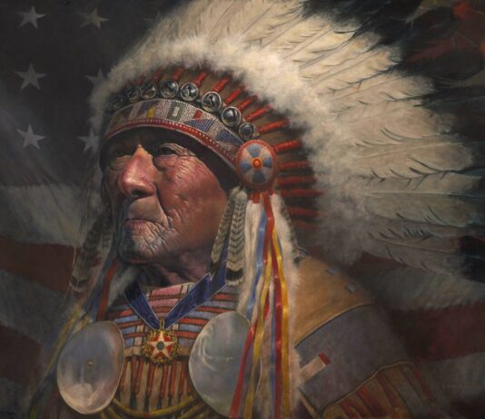 The Salon Art Prize Monthly Winners Are … Salon Art Prize - Dave English, "Chief Joseph Medicine Crow," oil, 24 x 36 in.