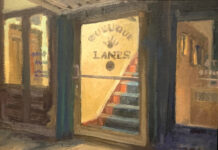 Plein Air Painting of the Week: “Dubuque Lanes” John Paul Marcelo, "Dubuque Lanes," 2023, oil, 9 x 12 in., available from artist, plein air painting
